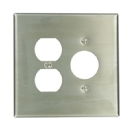 LEVITON Combination 2 Gang Wallplate 84146-40